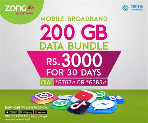 zong internet packages monthly 100gb|Zong Monthly MBB .